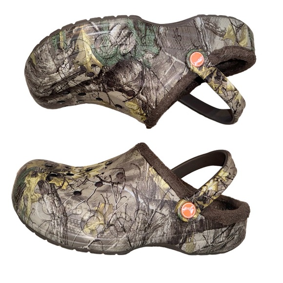 Crocs Lined camouflage slip on shoes women’s 9 men’s outdoor shoes size 7 - Picture 9 of 17